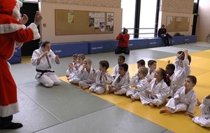 Le Père Noël en visite au judo club