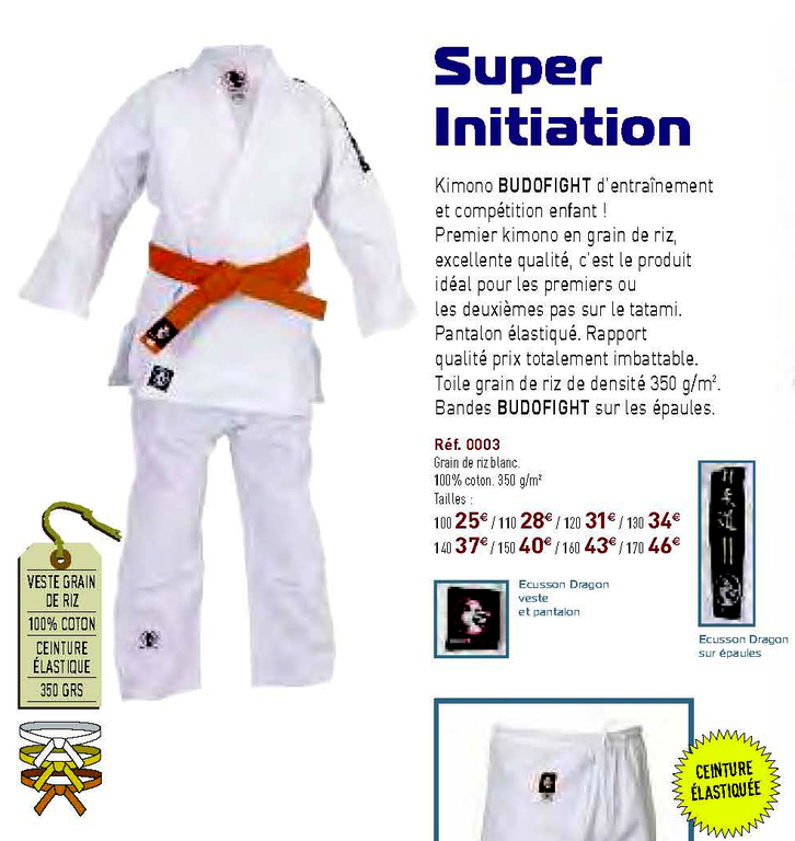 JUDOGIS avec le logo du club brodé