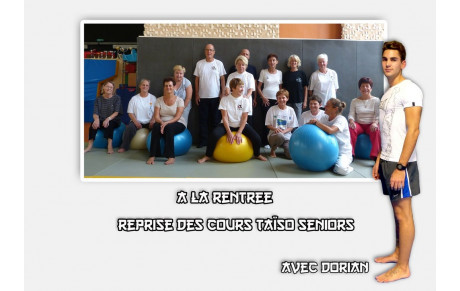 COURS TAÏSO SENIORS A LA RENTREE
