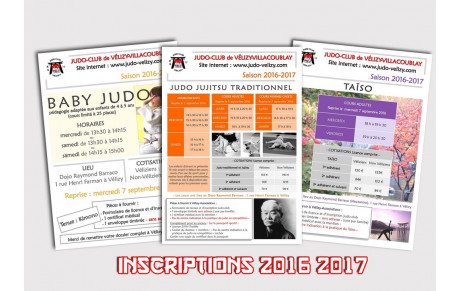 INSCRIPTIONS 2016-2017
