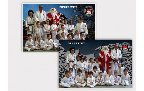 Visite du Père Noël aux cours du Babyjudo