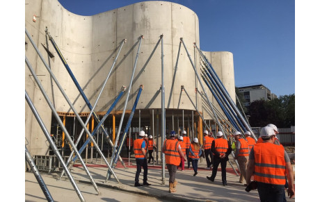 Visite du chantier Espace Jean-Lucien-Vazeille